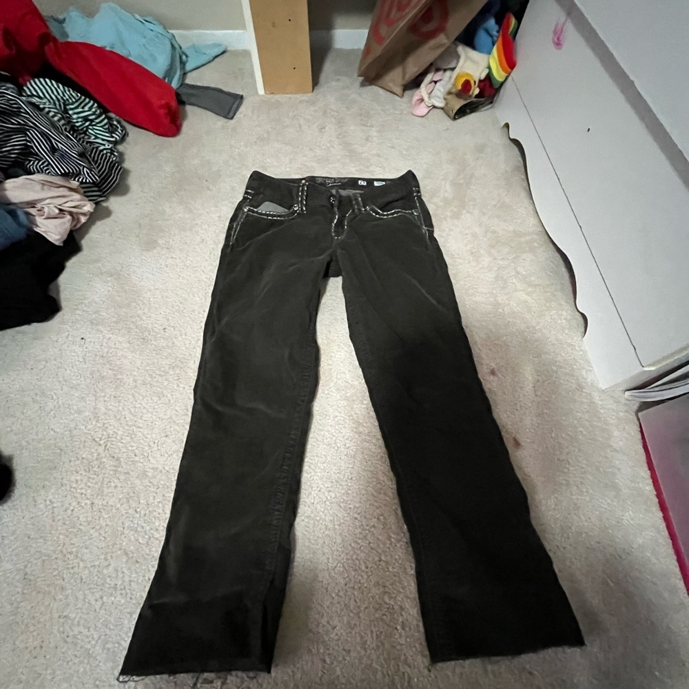 miss me cargo pants boot cut and size 27 woman’s